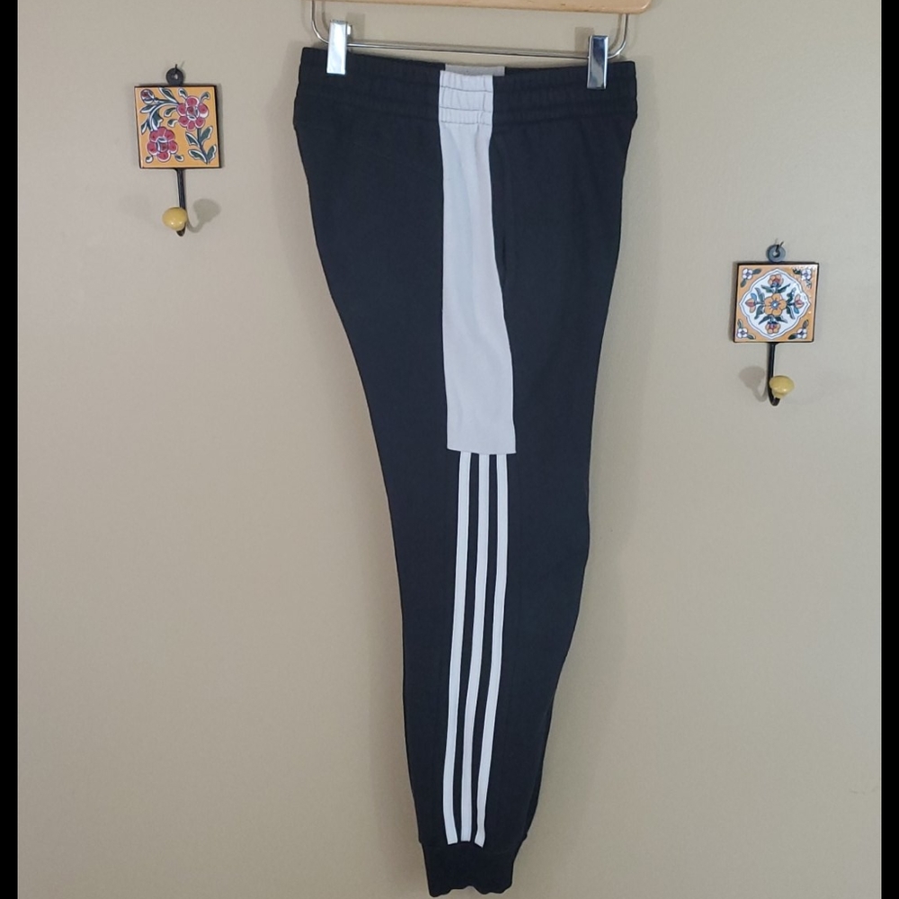 Adidas black and white sweatpants - Picture 2 of 9